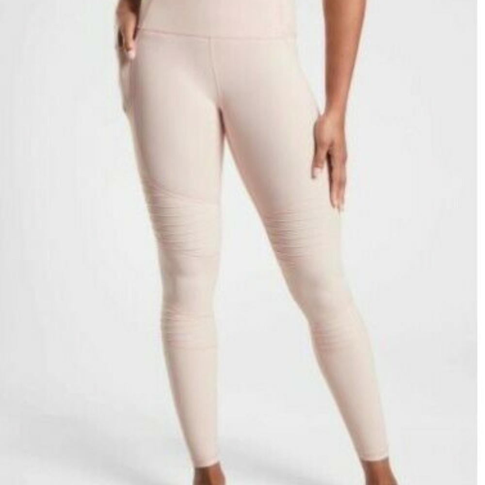 Athleta Inclination Moto Orchid Pink Tight XXS NWOT
